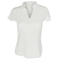 Blanc - Front - Kustom Kit - T-shirt à manches courtes et col mandarin - Femme