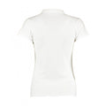 Blanc - Back - Kustom Kit - T-shirt à manches courtes et col mandarin - Femme