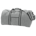 Gris clair - Front - Quadra Vintage - sac de voyage en toile - 45 litres