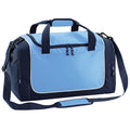 Bleu ciel-Bleu marine-Blanc - Front - Sac de sport Quadra Teamwear Locker - 30 litres