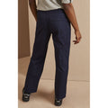 Bleu marine - Side - Regatta - Pantalon de randonnée, coupe longue - Femme