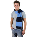 Bleu marine-Bleu ciel - Back - Result - Echarpe épaisse thermique tricotée - Homme