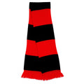 Rouge-Noir - Front - Result - Echarpe épaisse thermique tricotée - Homme