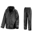 Noir - Front - Result Core - Veste et pantalon de pluie - Enfant unisexe