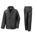 Noir - Side - Result Core - Ensemble veste et pantalon imperméables coupe-vent - Homme