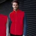 Rouge - Back - Result Core - Gilet polaire anti-boulochage - Homme