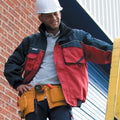 Rouge-Bleu marine - Back - Result Workguard - Veste de travail robuste hydrofuge coupe-vent - Homme