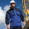 Bleu royal-Bleu marine - Back - Result Workguard - Veste de travail robuste hydrofuge coupe-vent - Homme