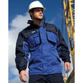 Bleu royal-Bleu marine - Back - Result - Manteau de travail robuste hydrofuge coupe-vent - Homme