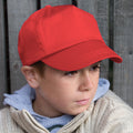 Rouge - Back - Result - Casquette unie 100% coton - Enfant unisexe