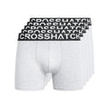 Gris chiné - Front - Crosshatch - Boxers ASTRAL - Homme