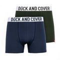 Vert - Bleu - Front - Duck and Cover - Boxers GALTON - Homme