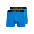 Bleu - Front - Crosshatch - Boxers HEXTER - Homme
