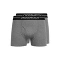 Charbon chiné - Front - Crosshatch - Boxers AMBEK - Homme