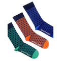 Vert - Orange - Bleu - Front - Bewley & Ritch - Socquettes HINLOP - Homme
