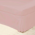 Rose pale - Front - Belledorm - Valance EASYCARE PERCALE