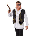 Noir - or - Front - Bristol Novelty - Costume PIRATE - Adulte