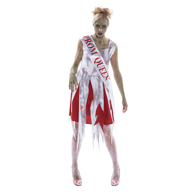 Blanc - rouge - Front - Bristol Novelty - Costume HORREUR - Femme