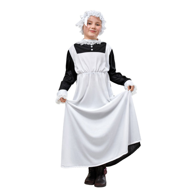 Blanc - noir - Front - Bristol Novelty - Costume DOMESTIQUE - Femme