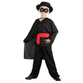 Noir - rouge - Front - Bristol Novelty - Costume BANDIT - Enfant