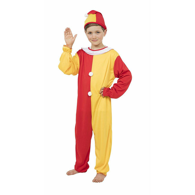 Rouge - jaune - Back - Bristol Novelty - Costume CLOWN - Enfant