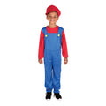 Rouge - bleu - Back - Bristol - Costume PLOMBIER - Enfant