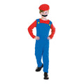 Rouge - bleu - Front - Bristol - Costume PLOMBIER - Enfant
