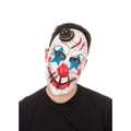 Blanc - bleu - rouge - Front - Bristol Novelty - Masque de déguisement HORROR CLOWN - Adulte