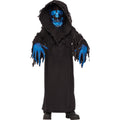 Noir - Bleu - Front - Bristol Novelty - Costume de faucheur fantôme - Enfant