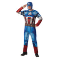 Bleu - Rouge - Front - Captain America - Déguisement CLASSIC - Homme