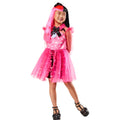 Rose - Blanc - Noir - Back - Monster High - Ensemble Robe de déguisement DELUXE - Enfant