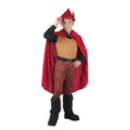 Rouge  - marron - noir - Front - Bristol Novelty - Costume FORET - Enfant