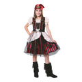 Noir- rouge - blanc - Front - Bristol Novelty - Costume PIRATE - Fille