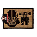 Noir - marron - Front - Star Wars - Paillasson WELCOME TO THE DARK SIDE
