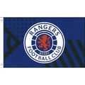 Bleu - Front - Rangers FC - Drapeau CORE CREST