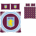 Bordeaux - Jaune - Bleu clair - Side - Aston Villa FC - Parure de lit PULSE