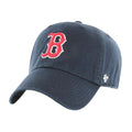 Bleu marine - Rouge - Front - Boston Red Sox - Casquette de baseball CLEAN UP