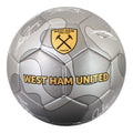 Argenté - Jaune - Blanc - Front - West Ham United FC - Ballon de foot