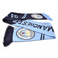 Bleu clair-Bleu marine-Or - Front - Manchester City FC - Écharpe de foot officielle
