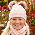 Rose - Back - Healthy Pet - Ensemble bonnet et écharpe MORZINE - Enfant