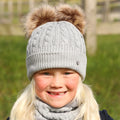 Gris - Back - Healthy Pet - Ensemble bonnet et écharpe MORZINE - Enfant