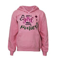 Rose clair - Front - British Country Collection - Sweat à capuche JUST A GIRL WHO LOVES PONIES - Enfant