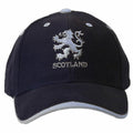 Bleu marine-Blanc - Front - Casquette de baseball brodé Scotland et lion écossais - Adulte unisexe