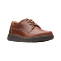 Marron - Front - Clarks - Chaussures en cuir UN ABODE EASE - Homme