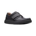 Noir - Front - Clarks - Chaussures en cuir UN ABODE STRAP - Homme