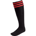 Noir - Rouge - Front - Euro - Chaussettes de foot - Homme