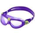 Violet - Vert clair - Side - Aquasphere - Lunettes de natation SEAL - Enfant