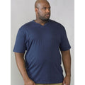 Bleu marine - Side - Duke D555 Kingsize Signature - T-shirt en coton - Homme