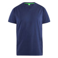 Bleu marine - Front - Duke - T-shirt col V SIGNATURE-1 - Homme