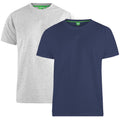 Bleu marine - gris - Front - Duke - T-shirts FENTON - Homme